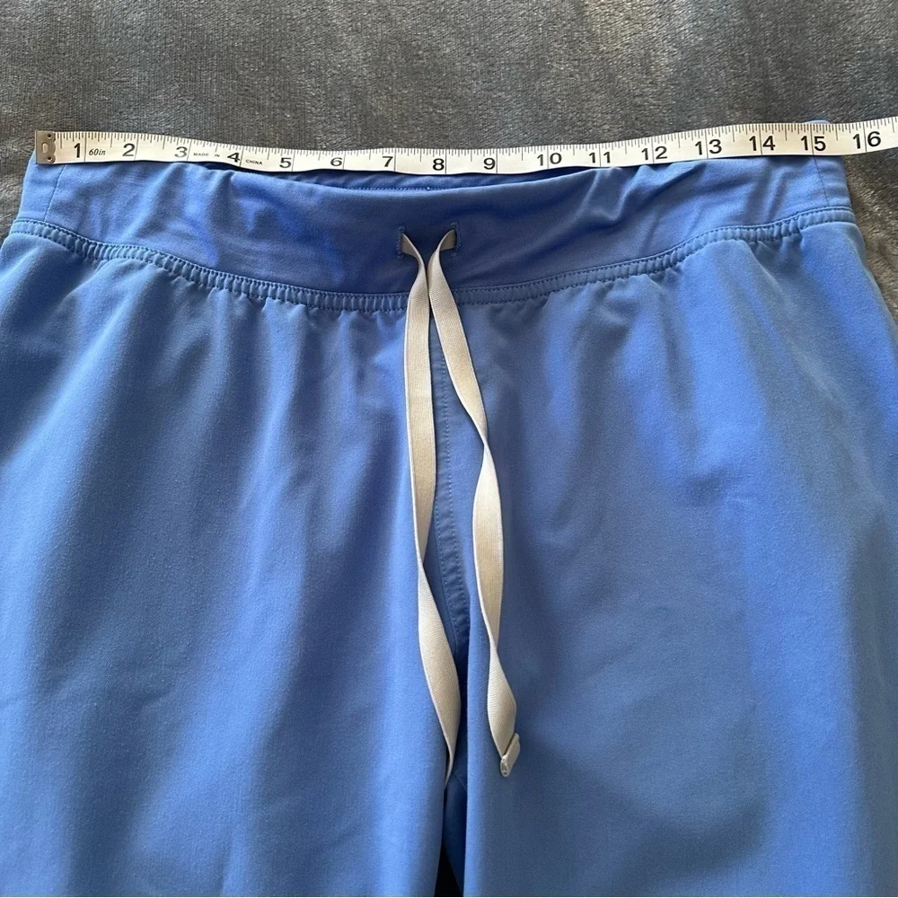 Figs Scrubs Technical Collection Straight Leg Blue Pants Size M PO1747